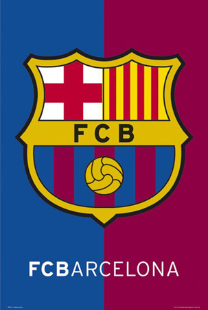 SML barcelona football club badge fc barcelona poster